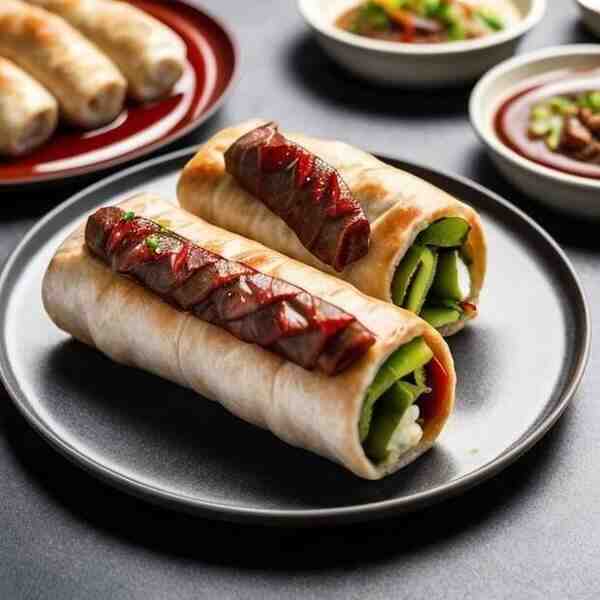 Куриный рулет со свиными язычками